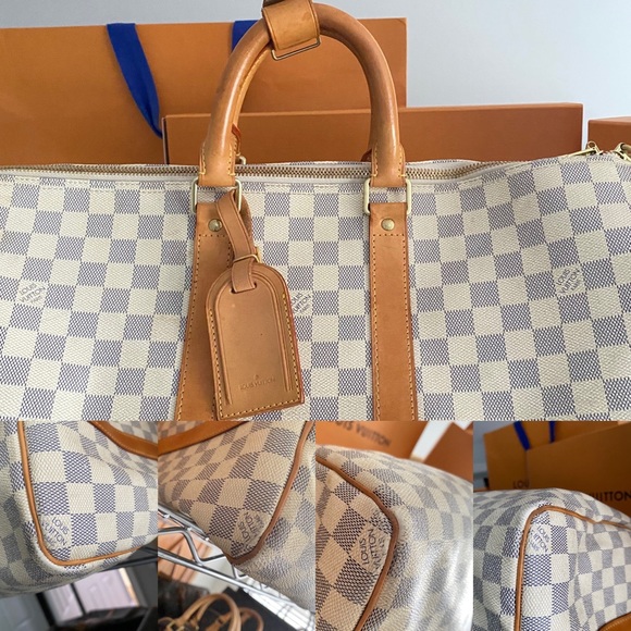 ✨AZUR TRAVEL 45✨ Keepall Bandouliere Damier Bag! - Picture 5 of 8